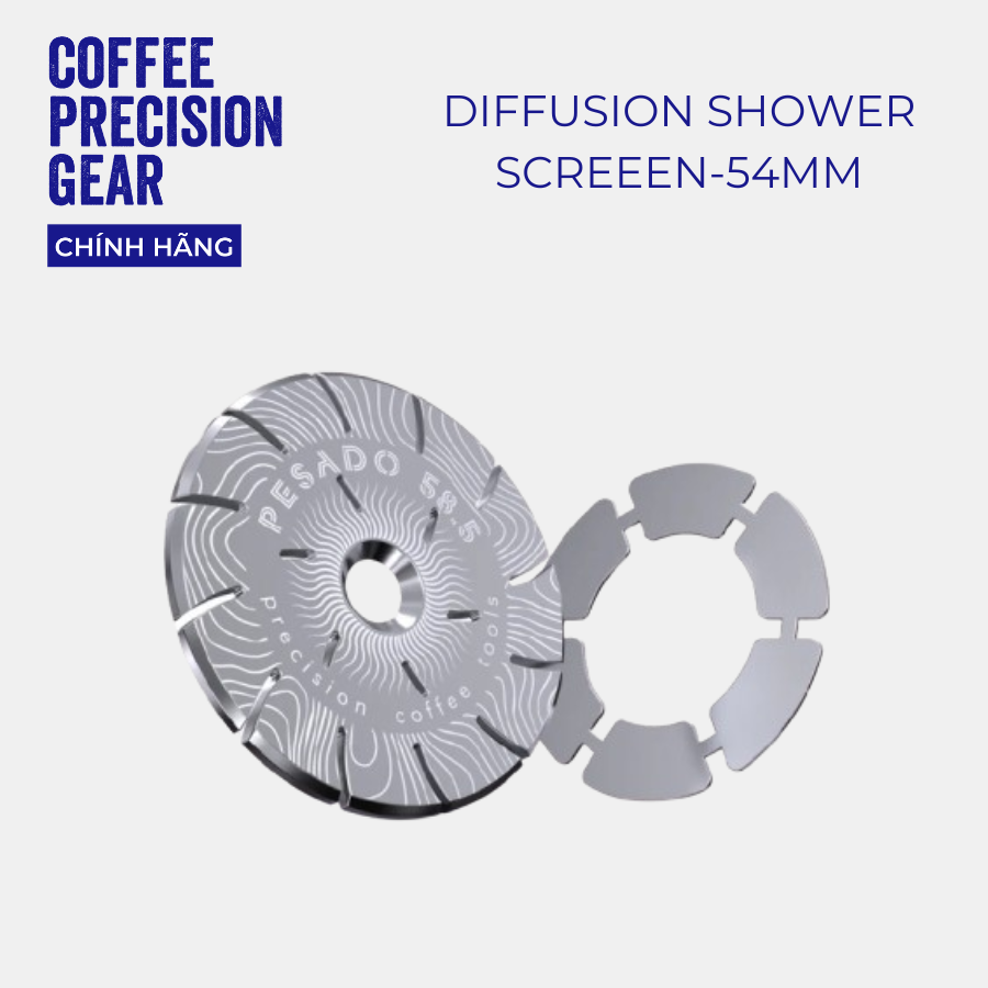 Lưới Khuếch Tán Nước Bằng Thép Không Gỉ Pesado - High Diffusion Espresso Shower Screen EX54HD Breville 54mm