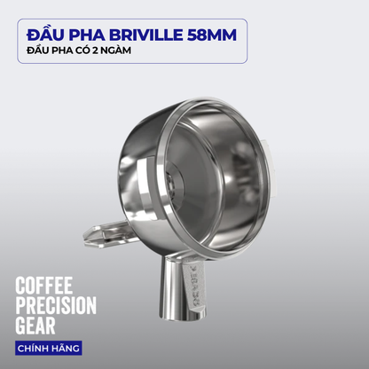 Tay Pha Cà Phê Có Vòi Breville 58mm Pesado - HYBRID Double Spouted Portafilter
