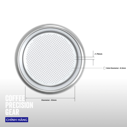 Rổ Lọc Cà Phê EP 18g/20g/22g Pesado - Electro Polished Filter Basket 58mm