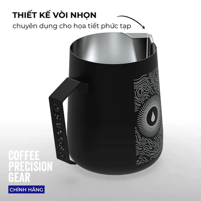 Ca Đánh Sữa 490ml - Pesado - Milk Jug Black/White Ripple Edition