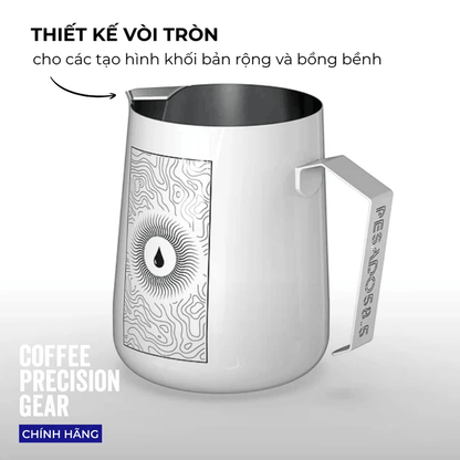 Ca Đánh Sữa 490ml - Pesado - Milk Jug Black/White Ripple Edition