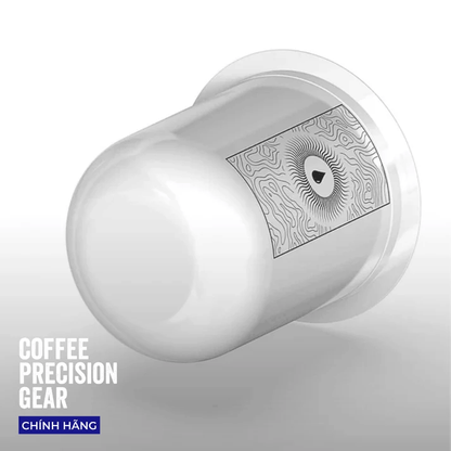 Cốc Đong Cà Phê Pesado - 58mm Dosing Cup White/Black Ripple Edition