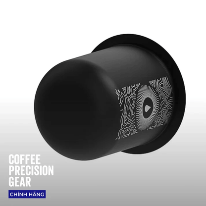 Cốc Đong Cà Phê Pesado - 58mm Dosing Cup White/Black Ripple Edition